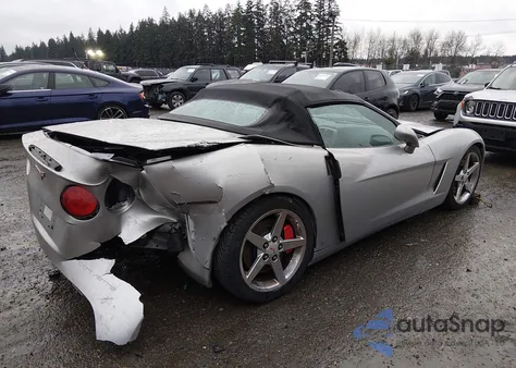 2006 Chevrolet Corvette из США, поврежденный, VIN 1G1YY36U765121653